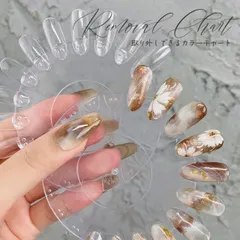 【送料無料】カラーチャート 着脱式円盤セット 色見本 チャート 展示 ジェルネイル マニキュア 色見本  ネイル ジェル ネイルアート ネイル用品 カラーチャート スティック カラー 見本 ネイル工房 【着脱式★円盤カラーチャート】