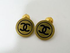CHANEL シャネル カフス ゴールド金具 ココマーク ヴィンテージ 95P