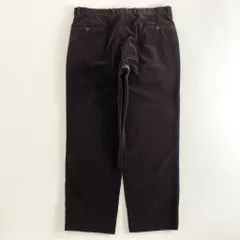 28d23 ARMANI COLLEZIONI アルマーニ コレッツォーニ ストライプ ベロアパンツ 54 ブラウン 光沢感 ボトムスのサムネイル