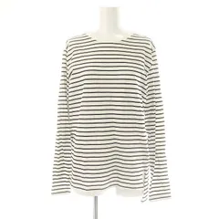 オペークドットクリップ OPAQUE.CLIP オーガニックコットン強撚天竺 ロングスリーブT カットソー ボーダー 長袖 40 白 黒 ホワイト ブラック /HK ■OS