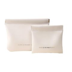 【人気商品】防塵 防水 収納 有線イヤホン クリームホワイト（大きいサイズ+小さいサイズ） 小物 ICカード ミニ 現金 コイン入れ レザー お年玉 ジュエリー 收?包 イヤホン 収納 wowjimi 携帯用