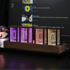 レトロモダン　ニキシー菅　LEDディスプレイ　時計