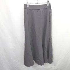 ◇ ⊂ GLOBAL WORK グローバルワーク シンプル系 ロング丈 プリーツ スカート サイズF ネイビー系 レディース E  【1507250007524】