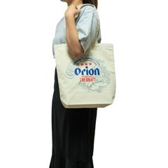 オリオンビール ジンベエザメ 帆布 バッグ M サイズ トート ナチュラル 沖縄 お土産 手提げ tシャツ コーデ