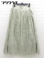◇ natural couture ナチュラルクチュール ロング フレア スカート サイズF グリーン系 レディース 【中古】 【1002802230189】のサムネイル
