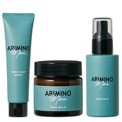 アリミノ メン ハード ミルク 100g ＆ ハード バーム 60g ＆ フリーズキープ グリース 100g セット arimino menのサムネイル