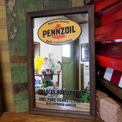 ペンズオイル PENNZOIL ２看板 76cm ガレージ 世田谷ベース ペンズオイル PENNZOIL 2看板 76cm ガレージ 世田谷ベース
