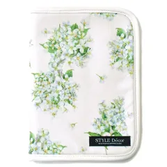 COLORFUL CANDY STYLE 新品   マルチケース 母子手帳ケース ファスナータイプ マルチケース ジャスミン ホワイト プロヴァンス マルチケース 母子手帳ケース カバー ブランド ファスナー おしゃれ 二人用 2人用 大きめ お薬手帳ケース