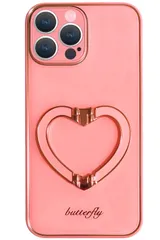 【新着商品】ハート リング付き ケース iPhone 13 Pro Max 対応 ピンク 韓国 オシャレ 女性 可愛い アイフォン13プロマックス 用