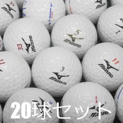 무료 배송 로스트 볼 MIZUNO 모델 혼합 화이트 20 구 세트 중고 C 랭크 저렴한 미즈노 램버드 T-ZOID 크로스 에이트 화이트 골프 공