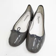 【極美品】レペット フラット エナメル ブラック 38 ゴムソール リボン Repetto 〇レペット repetto MICHAEL New size （ブラック