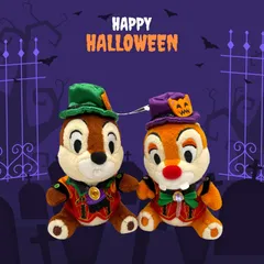 ディズニーランド ハロウィン 2025【チップ＆デール】ぬいぐるみバッジ 東京ディズニーリゾート TDR ※定形外郵便発送