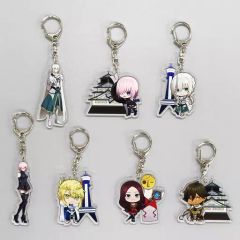 [중고] 잡화 전 7종 세트 [극장판 Fate/Grand Order -신성원탁영역 카멜롯-전편 Wandering; Agateram×난카이 전철 아크릴 키홀더]