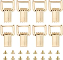 WADORN 互換品 ハンドバッグ用チェーンストラップコネクター留め具 8 セットメタルウォレットサイドクリップクラスプ 角型バッグ吊り下げ用バックル 4.6x2.8cm