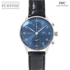 インターナショナルウォッチカンパニー ポルトギーゼ クロノグラフ 自動巻き 腕時計 IWC アリゲーター ホワイト 2018年8月購入 IW371446 メンズ 40802069712【アラモード】