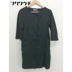 ◇ DES PRES デ プレ シルク混 八分袖 膝丈 ワンピース サイズ1 ブラック レディース  【中古】 【1111300001044】のサムネイル