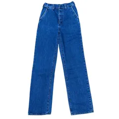 MOUSSY HI WAIST STRAIGHT ハイウエスト ストレート ブルー レディースS サイズ25 マウジー