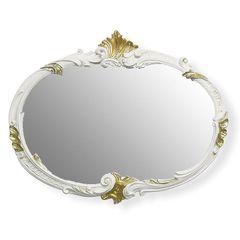 美品】高級ロココ調 ひび割れ加工 クラック加工 姿見 大型ミラー 天使
