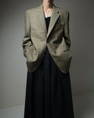 Ralph Lauren wool tailored jacket dull beige ラルフローレン ウール シングル ブレステッド テーラード ジャケット くすみベージュ