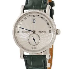 クロノスイス CHRONOSWISS 腕時計 デルフィス ジャンピングアワー ステンレススチール 純正クロコバンド 純正バックル ギヨシェ レトログラード  CH1423【中古】のサムネイル