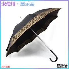 未使用タグ付き FENDI ombrelli ズッカ柄 長傘 ブラック 黒 econext_0601-a6206n