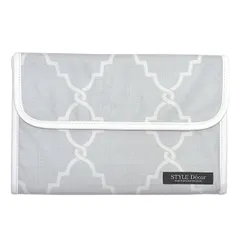 COLORFUL CANDY STYLE 新品   マルチケース 母子手帳ケース ジャバラタイプ モロッコパターン グレー シンプル シック マルチケース 母子手帳ケース カバー ブランド ジャバラ おしゃれ シンプル 二人用 2人用 大きめ お薬手帳ケース