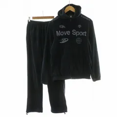 デサント DESCENTE セットアップ 2点セット イージーパンツ ジップアップパーカー M ネイビー DAT-1251 /NQのサムネイル
