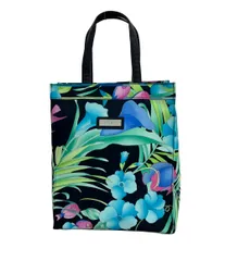 レオナール　軽量バッグ　美品　香水柄　ネイビー レオナール 軽量バッグ 美品 香水柄 ネイビー - メルカリ