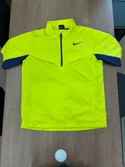 NIKE GOLF ナイキゴルフ　半袖ウィンドブレーカーSTORM-FIT イエロー　メンズ　【管理番号4114】