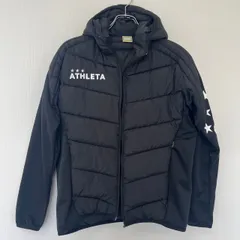 【ATHLETA】アスレタ　メンズ　ダウンジャケット　サッカー　部活　スポーツ　防寒　ブラックのサムネイル