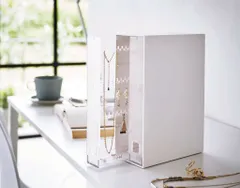 山崎実業 ネックレス＆ピアス収納ケース タワー tower