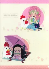 【中古】クリアファイル 竈門禰豆子＆甘露寺蜜璃 A4オリジナルクリアファイル 「鬼滅の刃×ローソン」 対象商品購入特典