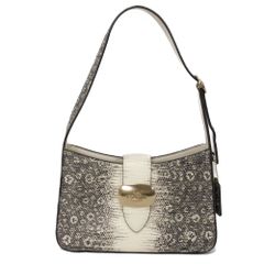 COACH コーチ エライザ 現行 リザードエンボスドレザー スムース ワンショルダー 未使用 ロゴ ホース アンド キャリッジ バックル ナチュラル ショルダーバッグ CR352