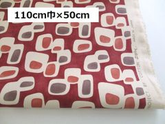 コットンこばやし　リサイクルコットン　キャンバス　Round square　生地　布地　110cm巾　50ｃｍ
