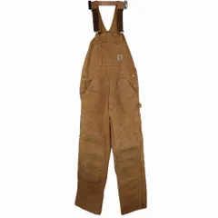 Carhartt オーバーオール 34X32 ブラウン USA製（値下げ可） carhartt - USA製！！【Carhartt カーハート】オーバーオール