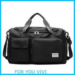 【特価商品】[Manatsulife]スポーツバッグ ボストンバッグ ジムバック 旅行バッグ シューズ収納 大容量 防水 4way メンズ レディース ユニセックス 乾湿分離 アウトドア ゴルフバッグ 機内持込 ダッフルバッグ 336 (ブラック L)