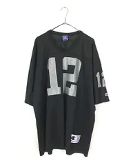 古着 90s Champion No12 「GANNOU」 ナンバリング メッシュ フットボール Tシャツ XL 古着