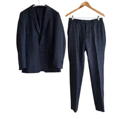 Z1534 AOKI アオキ MAJI × estrato イタリア製生地使用 スーツセットアップ チャコールチェック メンズ Y6サイズ