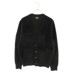 STUSSY (ステューシー) Shaggy cardigan 117094 シャギーカーディガン ニット ブラック - メルカリ