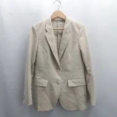 ◇ ⊇ UNIQLO ユニクロ 長袖 テーラードジャケット サイズM ベージュ レディース E  【1504240002439】