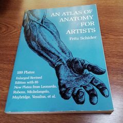 AN ATLAS OF ANATOMY FOR ARTISTS  Fritz Schider　洋書　大型本　古書・古本