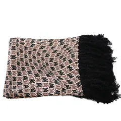 ◆ AMIRI ◆アミリ◆MA ロゴグラム フリンジ マフラー◆CAMEL◆フリーサイズ◆ストール スカーフ 大判 【新品・未使用・正規品】