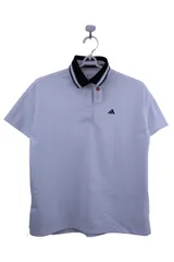 【美品】adidas(アディダス) ポロシャツ 白黒襟 レディース L ゴルフ用品 2502-0302 中古