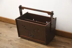 ★事前問合せ必須★ マガジンラック 中古 希少 絶版品 駿河民芸 キャスター 便利 引き出し 本立て 収納 リペア+発送まで3週間前後 R-070152