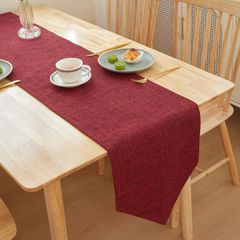【在庫処分】おしゃれ シンプル (レッド) 30cm幅 テーブルセンター テーブルランナー COZENTA