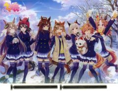 【中古】アクリルスタンド・アクリルパネル キービジュアル 描き下ろしアクリルプレート 「ウマ娘 プリティーダービー×セブンイレブン 3周年キャンペーン!」 セブンネット限定