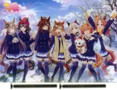 【中古】アクリルスタンド・アクリルパネル キービジュアル 描き下ろしアクリルプレート 「ウマ娘 プリティーダービー×セブンイレブン 3周年キャンペーン!」 セブンネット限定