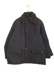 古着 90s 英国製 Barbour 3ワラント 「BEDALE」 オイルド ワックス ジャケット コート Dグレー C38 