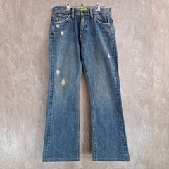 Lee　リー 日本製 ダメージ加工 ブーツカット ブルー　青 29サイズ デニムパンツ ジーンズ ジーパン