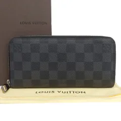 【本物保証】 箱・布袋付 ルイヴィトン LOUIS VUITTON ダミエ グラフィット ジッピーウォレット ヴェルティカル N63095 長財布